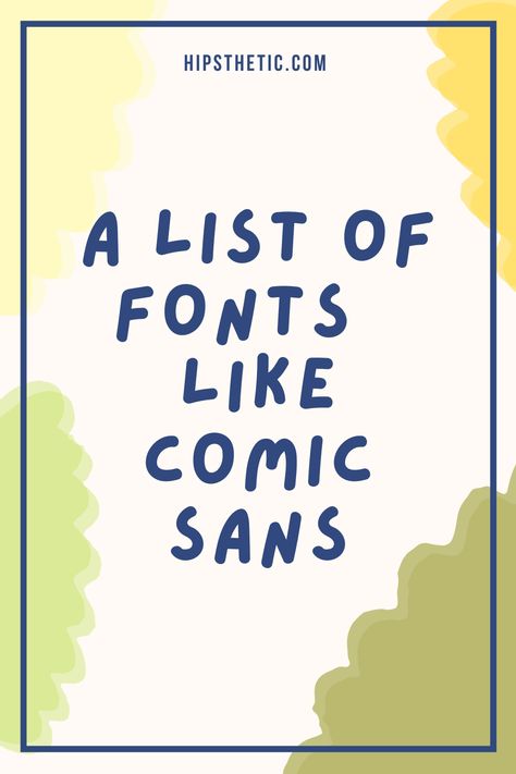 We created a list of lookalikes of the famous Comic Sans font that everyone loves or hate. Check out our list, you might find something you'll like! #fonts #comicsans #freefonts Font For Comic, Comic Sans Font, Fonts For Instagram, Comic Font, Trendy Fonts, Instagram Font, Font Shop, Cartoon Font, Sans Font