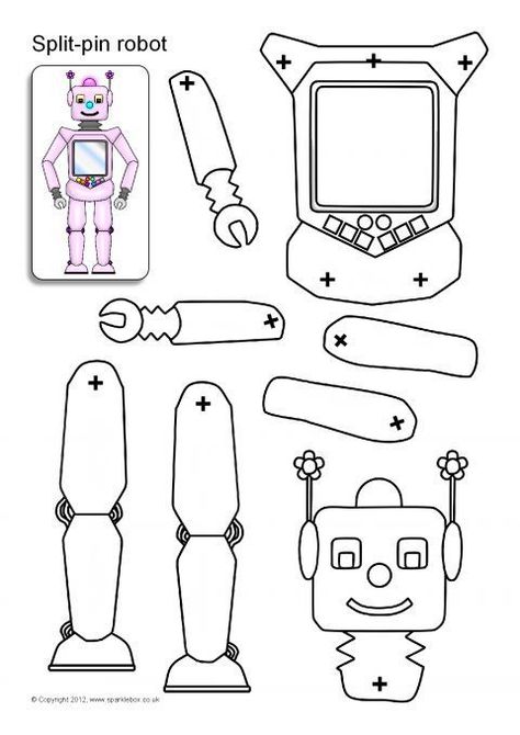 Split-Pin Robot Characters (SB8960) - SparkleBox Toys Topic, Robot Classroom, Robot Activity, Paper Robot, Make A Robot, Maker Fun Factory, Robot Craft, Science Fiction Art Retro, Robot Birthday Party