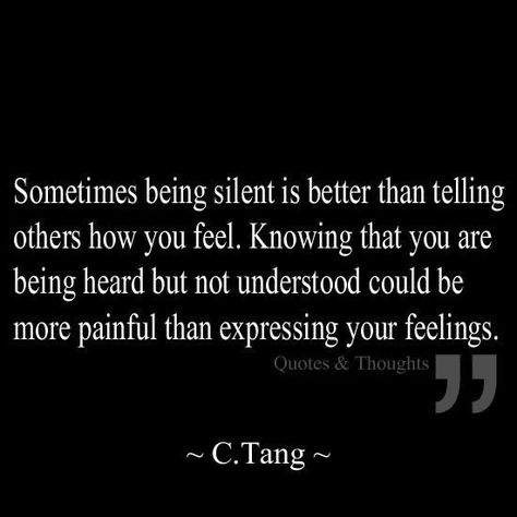 Misunderstood Quotes, Being Silent, Understanding Quotes, How To Express Feelings, Les Sentiments, Infp, A Quote, True Words, Be Yourself Quotes