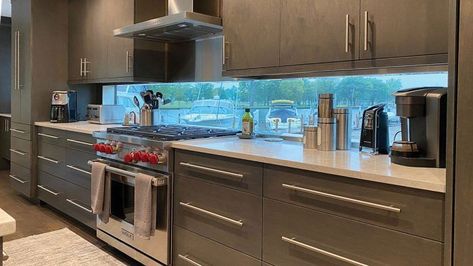 Everything, and the Kitchen Sink - Fine Homebuilding Kitchen Backsplash Window, Kitchen With Backsplash, Backsplash Window, Window Backsplash, Basic Laundry, L Shape Kitchen Design, Kitchen Cooktop, Kitchen Renovation Inspiration, Kitchen Chimney