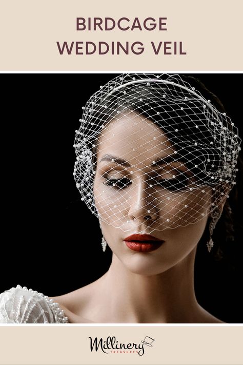 Diy Birdcage Veil, Bird Cage Veil Wedding, Bird Cage Veil Wedding Hair Down, Bird Cage Bridal Veil, Veil Birdcage, Veil With Crystals, Bird Cage Veil Wedding Vintage Style, Average Wedding Costs, Wedding Veil Styles