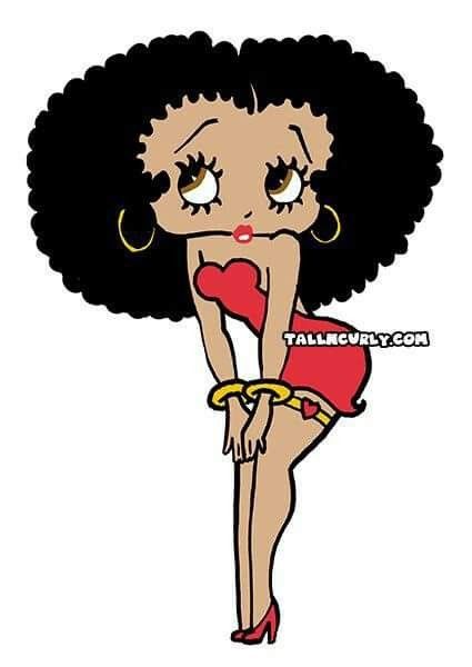 Betty Boop Betty Boop Hairstyle Black Women, Original Betty Boop, Betty Boop Black, Betty Boop Quotes, Black Betty Boop, Betty Boop Art, Betty Boop Cartoon, Betty Boop Pictures, Black Betty