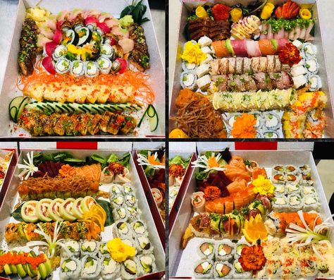 Catering | Daiwa Sushi Bar & Japanese Cuisine Sushi Buffet, Food Stations, Japanese Kitchen, Buffet Display, Party Platters, Sushi Bar, Party Party, Event Catering, Dijon