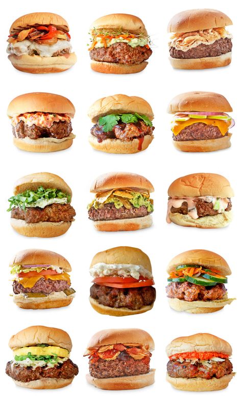 Hamburger Toppings, Burger Menu, Turkey Burger Recipes, Burger Toppings, Grilled Burgers, Gourmet Burgers, Hamburger Recipes, Burger Bar, Burgers Sandwiches