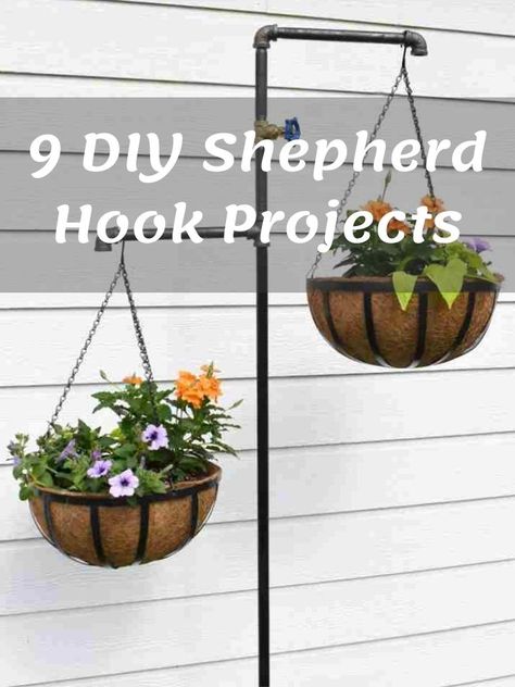 Diy Shepherd Hook, Diy Shepards Hook, Shepherd Hook Ideas, Diy Sunglasses Holder, Diy Bow Holder, Diy Hair Bow Holder, Make A Hair Bow, 4h Projects, Diy Clouds