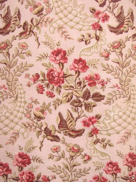 french fabrics | Antique French fabric Rococo pink upholstery cretonne French Floral Pattern, Rococo Aesthetic, Pink Upholstery, French Floral Fabric, French Fabrics, Rococo Art, Victorian Bedroom, Rococo Fashion, French Rococo