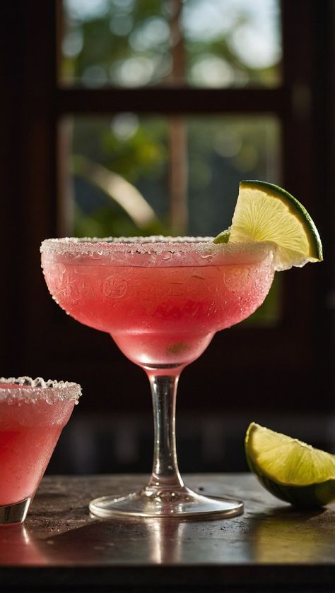 Watermelon Margarita Recipe Watermelon Margarita Recipe, Horchata Recipe, Blackberry Margarita, Watermelon Wedge, Spicy Guacamole, Summer Fling, Watermelon Margarita, Silver Tequila, Classic Margarita