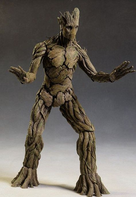 Ektus (Groot) Flora Colossus Groot Sculpture, Groot Toy, Rocket Groot, Michael Crawford, Giant Tree, Rocket Raccoon, Alien Creatures, Baby Groot, Star Lord