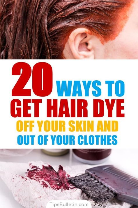 Discover how to get hair dye of skin with these awesome DIY remedies. Learn how to remove hair dye colour from your hands and face with simple ingredients like baking soda, coconut oil and other everyday products. #hairdye #stainedskin #haircolor #removehaircolor #haircolorstains How To Get Rid Of Hair Dye On Skin, How To Get Hair Color Off Skin, Removing Hair Dye From Skin, How To Get Hair Dye Out Of Clothes, How To Get Hair Dye Out Of Skin, How To Remove Hair Dye From Skin, Remove Hair Dye, Baking Soda Coconut Oil, Dyeing Hair