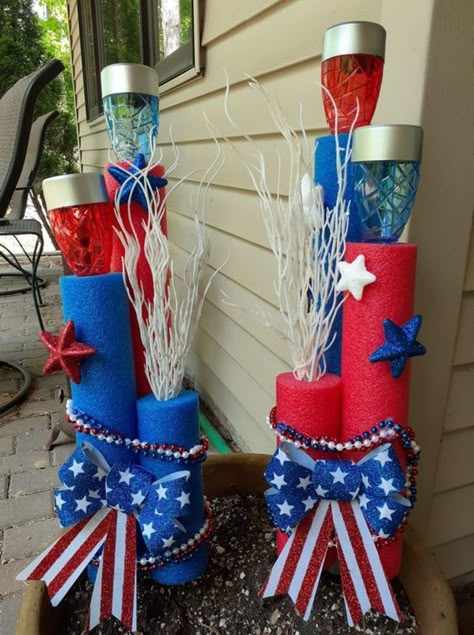 Diy Summer Decor, Fourth Of July Decorations, 4th Of July Parade, 4th July Crafts, 4th Of July Crafts, Fourth Of July Food, 4th Of July Ideas, 4th Of July Decor, Fourth Of July Decor