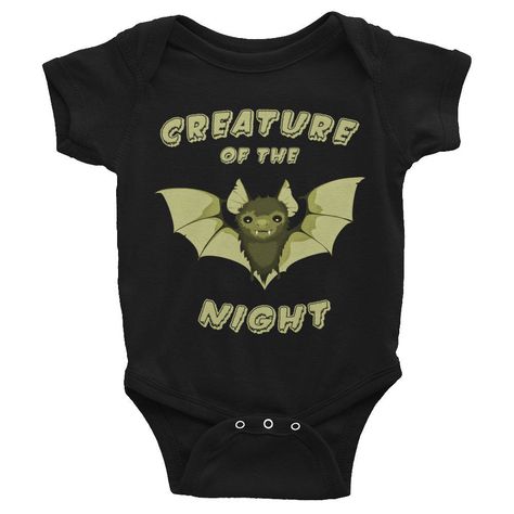 Gothic Baby Clothes, Alternative Baby Clothes, Goth Baby Clothes, Rockabilly Baby, Creature Of The Night, Punk Baby, Gothic Baby, Black Onesie, Goth Baby