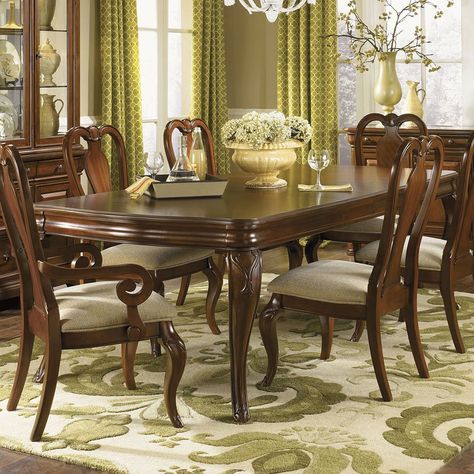 Evolution Dining Table Legacy Classic | Furniture Cart Classic Dining Room Furniture, Dining Furniture Makeover, Rustic Dining Furniture, Classic Dining Room, Set Meja Makan, Traditional Dining Rooms, Dining Room Style, Traditional Dining Room, Table Mirror