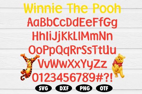 Winnie The Pooh Font, Free Cursive Fonts, Disney Font Free, Winnie The Pooh Cartoon, Disney Silhouettes, Disney Font, Cartoon Font, Modern Script Font, Free Script Fonts