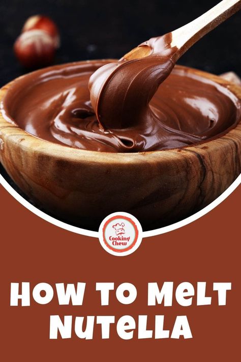 How to melt Nutella – 3 techniques you need to know! What #yummy will you make today? Nutella Drizzle How To Make, How To Melt Nutella, Nutella Dipping Sauce, Nutella Ideas, Nutella Drizzle, Nutella Sauce, How To Make Nutella, Nutella Recipes, Cake Icing