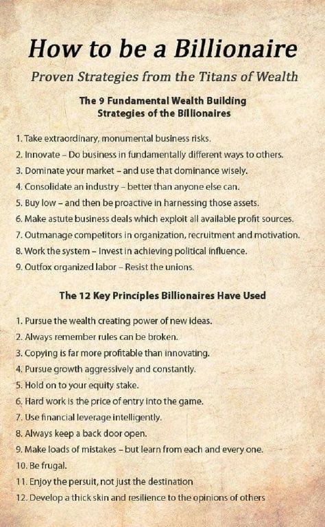 HOW TO BE A BILLIONAIRE Proven Strategies from the Titans of Wealth👑Billionaire's Mindset✅️... ____________________________________________. 🚀 Empowering Your Success | 📈 Business Strategist Sharing Top Tips & Insights   💼 Unlocking Potential | Dive into the world of business with actionable advice & strategies!   🏆 Championing Growth | Committed to helping YOU become the best in your field.   ... How To Be A Billionaire, How To Become A Billionaire, Billionaire Tips, Unlocking Potential, Future Billionaire, Billionaire Motivation, Financial Literacy Lessons, Daily Mantras, Scarface Movie