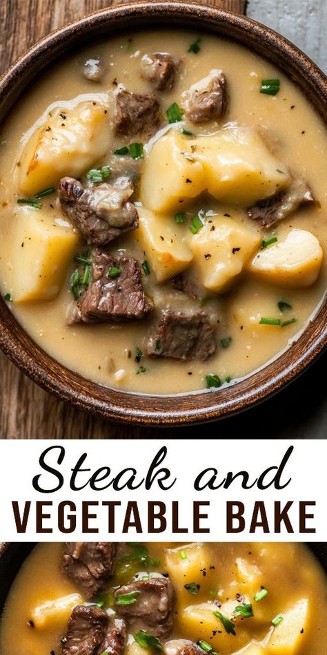 Cozy up with a bowl of hearty steak and potato soup! 🥩🥔 Perfect for chilly nights, this recipe is packed with tender steak, creamy potatoes, and savory flavors that’ll warm your soul. 🍲 Quick, easy, and delicious! #SteakSoup #ComfortFood #SoupSeason #WinterWarmers ❤️ Easy Beef And Potato Recipes, Creamy Steak And Potato Soup, Potato And Beef Soup, Leftover Steak Soup, Steak And Potato Casserole, Soups With Beef, Skillet Steak And Potatoes, Beef And Potatoes Recipes, Classic Potato Soup