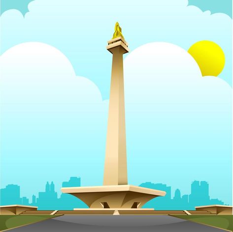 Jakarta City, April 2024, Cubism, Vector Stock, Aesthetic Art, Jakarta, Vector Art, Stock Illustration, Stock Vector