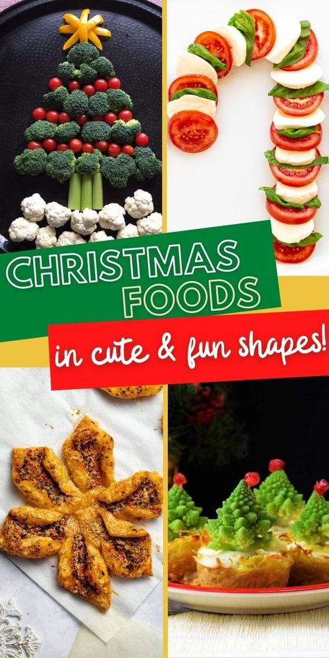 Christmas Dish Ideas | Christmas Shaped Foods | Holiday Shaped Foods | Christmas Themed Recipes | Christmas Salad Recipe | Holiday Pull Apart Bread | Christmas Appetizers | Christmas Recipes | #recipes #Christmas #holidays #savory #appetizers Christmas Wreath Food Appetizer Recipes, Christmas Shaped Food, Christmas Food Art, Christmas Nibbles, Christmas Pasta, Christmas Vegetables, Bread Christmas, Salads For Kids, Savory Appetizers