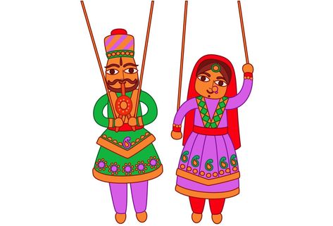 Rajasthan puppet Indian art Business And Advertising, Travel Doodles, Rajasthani Art, Colorful Textiles, Free Psd Files, Pink Baby Shower Invitations, Blue City, Indian Art Paintings, Cartoon Stickers