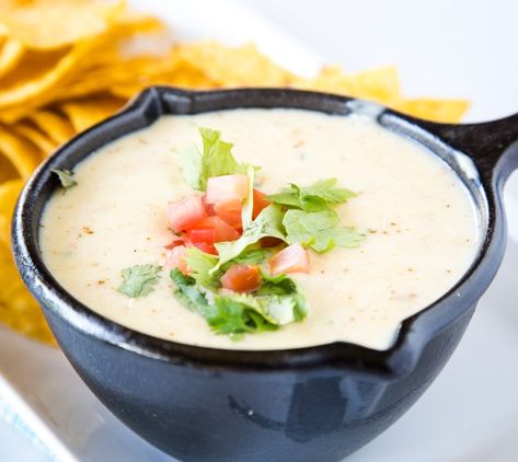 White Queso Dip Recipe White Queso Dip Recipe, Easy Bean Dip, White Cheese Sauce, Refried Bean Dip, Cheese Dip Mexican, Sopapilla Cheesecake Bars, White Queso Dip, White Queso, Queso Dip Recipes