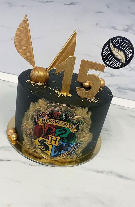 Black Harry Potter Cake, Hogwarts Cake, Harry Potter Book Cake, Harry Potter Cakes, Map Cake, Black Harry Potter, Dobby Harry, 15th Birthday Cakes, Harry Potter Birthday Cake