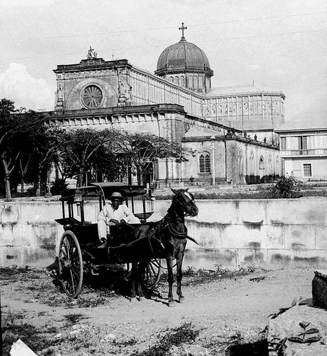 Cochero History Philippines, Historical Philippines, Philippines Pictures, Old Manila, Colonial Philippines, Manila Cathedral, Filipino History, Intramuros Manila, Vintage Philippines