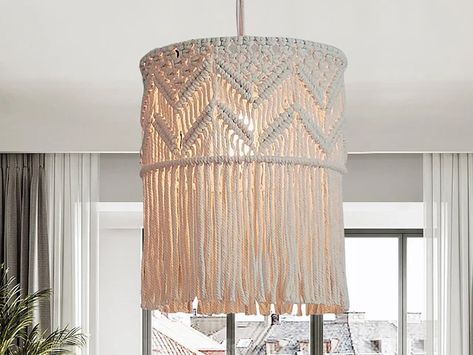 StayDecor - Etsy Ukraine Lantern Ceiling Lights, Macrame Light, Macrame Lamp Shade, Macrame Chandelier, Macrame Lamp, Rope Chandelier, Pendant Lampshade, Pendant Light Shades, Pendant Lamp Shade