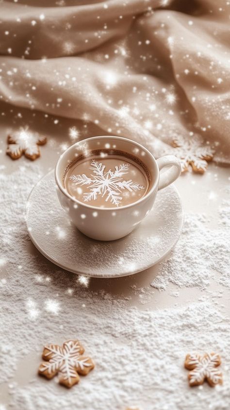 Christmas wallpaper Coffee In Winter Aesthetic, Cozy Season Aesthetic, Coffee Winter Aesthetic, Cozy Winter Iphone Wallpaper, Winter Coffee Aesthetic, Christmas Coffee Aesthetic, Coffee Aesthetic Winter, Winter Phone Backgrounds, Good Morning Snoopy