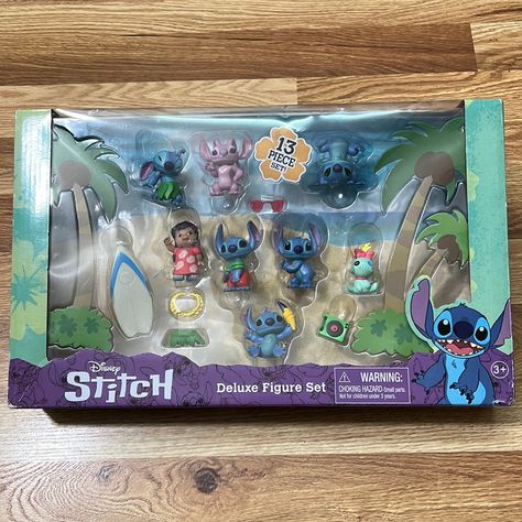 New In Box Disney Stitch Collectible Deluxe Figure Set 13 Pcs From Lilo & Stitch . Please See Pictures For More Details.25 Stitch Merch, Stitch Toys, Lilo And Stitch Toys, Stitch Stuffed Animal, Lilo And Stitch Merchandise, Apple Watch Bands Fashion, Stitch Toy, Lilo And Stitch Drawings, Animated Emoticons