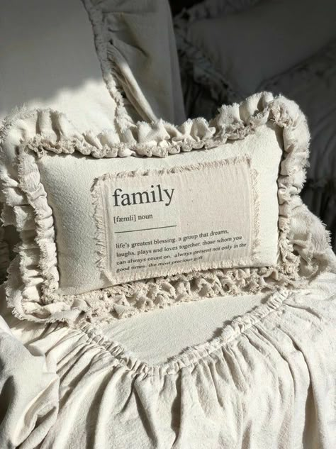 Cloth Projects, Custom Farmhouse Table, Grandma Pillow, Christmas Bazaar, Family Pillow, Friend Anniversary, Shabby Chic Pillows, Farmhouse Pillow, Custom Pillow Covers