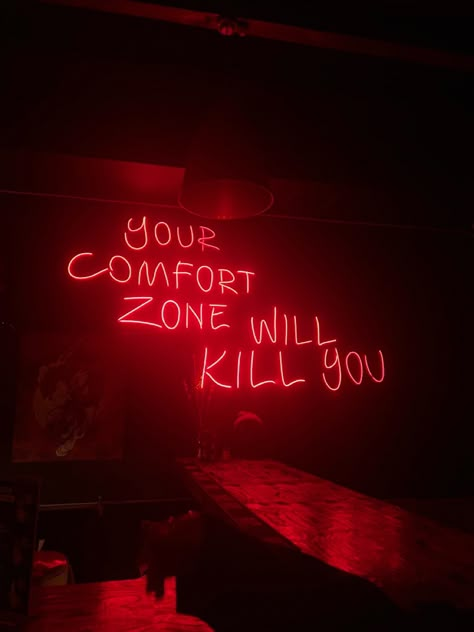 Zoned Out Aesthetic, Distraction Aesthetic, Your Comfort Zone Will Kill You, Red Aethstetic, Red Widgets Aesthetic, Angry Quote, Red Gradient Background, Grunge Cottagecore, Red Quotes