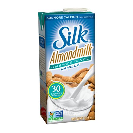 Silk Almond Milk, Unsweetened Vanilla, 32 Fl Oz Silk Almond Milk, Milkshake Drink, 4 Months Pregnant, Dairy Milk Silk, Silk Milk, Snack Smoothie, Bbq Essentials, Dark Chocolate Almonds, Dairy Alternatives