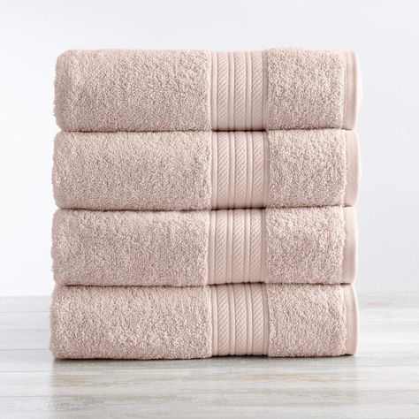 PRICES MAY VARY. MAKE A GREEN CHOICE FOR YOUR HOME: Our PureSoft towels combine 10% Certified Recycled Cotton, 10% Ceritifed Recycled Plastic Bottles (PET), and 80% Virgin Combed Cotton to create towles that are soft, strong and absorbent. SAME QUALITY AND BETTER FOR THE PLANET: By using a mix of virgin combed cotton, recycled yarns and Zero Twist spinning, you will get the soft feel of luxurious spa towels while saving cotton, plastic and water. SUSTAINABLE BATH SET BUNDLE: 4-pack of cotton bat Blue Bath Towels, White Bath Towels, Soft Bath Towels, Towel Sets, Linen Store, Quick Dry Towel, Decorative Towels, Luxury Towels, Bath Sets