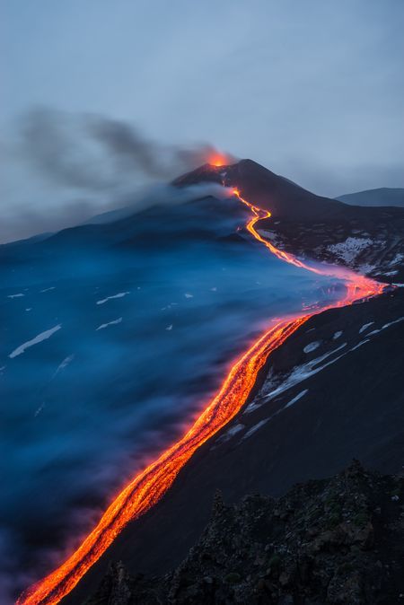 The Etna volcano  Photo by Rosario Patanè -- National Geographic Your Shot Volcano Photos, Etna Volcano, Mount Etna, Lava Flow, Italy Photography, Sopot, Voyage Europe, Sicily Italy, Messina