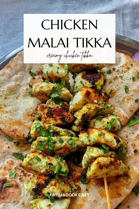 Simple Curry Recipe, Malai Tikka Recipe, Chicken Malai Tikka, Chicken Tikka Recipe, Malai Tikka, Chicken Malai, Malai Chicken, Family Breakfast Recipes, Desi Khana