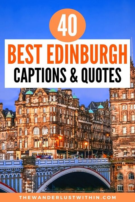 edinburgh quotes scotland Edinburgh Quotes, Edinburgh Instagram, Scotland Quotes, Travel Edinburgh, Castle Quotes, Quotes For Instagram Captions, Scottish Quotes, Trip To Scotland, Beautiful Scotland