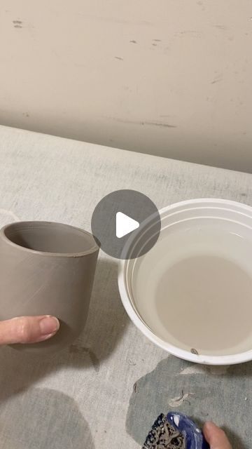 Shayne Berlin on Instagram: "For straighter rims on your hand-built mugs, give this technique a try. Make sure your mug is leather hard so you can scrape it against the table without distorting it!" Hand Built Mug, Clay Projects, Hand Built, The Table, Berlin, Make Sure, Mug, Ceramics, Canning