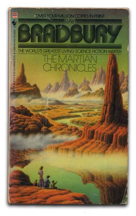 Martian Chronicles, Classic Sci Fi Books, Fantasy Book Covers, Sci Fi Novels, Classic Sci Fi, Science Fiction Novels, Vintage Book Covers, Ray Bradbury, Science Fiction Books