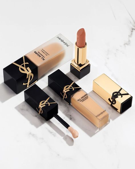 Ysl Make Up, Ysl Makeup Aesthetic, Ysl Eyeshadow, Ysl Makeup Products, Yves Saint Laurent Makeup, Skincare Logo, Ysl Beauty, Luxury Makeup, Makeup Items