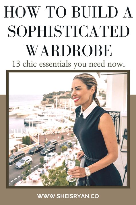 description for wardrobe post: If you want to build a sophisticated wardrobe and you don't know where to start here are some must haves to start. Having a classic chic style doesn't have to be hard you just need to know where to shop for chic clothes so shop this post and get the look you always wanted. #sophisticatedwardrobe #chicstyle #Classicstyle #lookexpensive Classic With A Twist Style Fashion, Classic And Elegant Style, Classic Timeless Style Women, Chic Wish Outfits, Modern Elegance Fashion, Classy Everyday Outfits Minimal Classic, Elegant Chic Outfits Classic Style, Casual Sophisticated Outfits, Sophisticated Outfits Classy