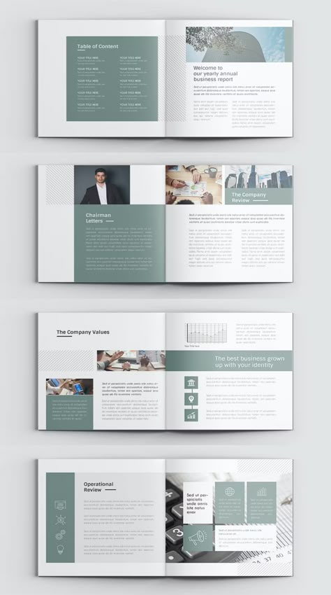 Square Company Annual Report Brochure Template InDesign. 20 Pages. Square Company Profile Design, Sophisticated Brochure Design, Square Book Layout, Creative Annual Report Design, Industrial Brochure, Booklet Design Layout, Annual Report Layout, Brochure Design Layouts, Report Layout