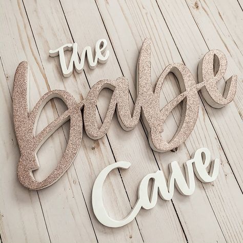 Babe Cave Ideas, Cave Logo, Babe Cave Sign, Whiskey Barrel Sink, Barrel Sink, Beauty Parlour, Cave Wall, Babe Cave, Gold Beauty