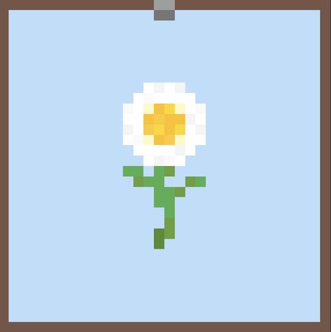 Minecraft Daisy, Daisy Pixel Art, Spiderman Poster, Daisy Field, Minecraft Pixel Art, Class Ideas, Room Posters, Hama Beads, Art Class