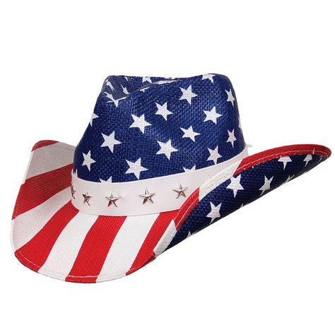 United - Deadwood Trading &bull American Flag Shapeable Straw Cowboy Hat - C6187EKTZ5W - Hats & Caps, Men's Hats & Caps, Cowboy Hats  #capsformen #menscaps #hatsformen #mensoutfits #menstyle #Cowboy Hatshats Trading Bull, American Flag Painting, Mens Cowboy Hats, Outback Hat, 4th Of July Parade, Straw Cowboy Hat, Cap Fashion, Men's Hats, Men Hats