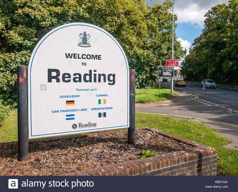 Welcome to Reading Sign, Reading, Berkshire, England. Reading Uk England, Berkshire England, Reading England, Reading Uk, Reading Berkshire, Read Sign, Dusseldorf, Future Wife, England Uk