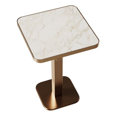 Staten Bar Table by Porus Studio, in New conditions.  Designed from 2000 Signed by Maker Bar Height Dining Table Luxury, Gold Bar Table, Contemporary Tall Bar Table, Bar Table Marble, Tall Bar Table, Marble Bar Table, Tall Bar, Copper And Grey, Drink Table