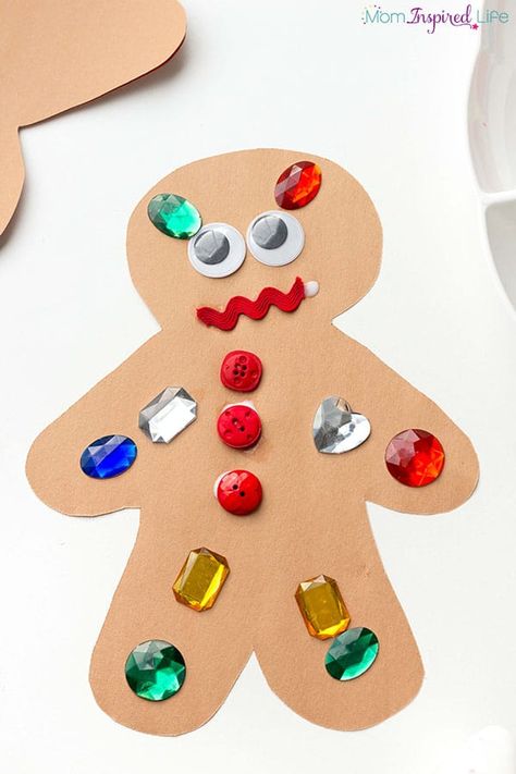 gingerbread decorating craft idea for toddlers Gingerbread Man Art, Art Activity For Kids, Gingerbread Man Crafts, Gingerbread Man Activities, December Crafts, Christmas Crafts For Toddlers, Gingerbread Crafts, Preschool Christmas Crafts, Christmas Crafts For Kids To Make