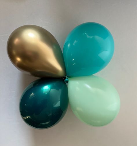 Chrome Gold, Caribbean Blue, Teal Jewel over Navy, Sempertex Green Teal And Gold Party Ideas, Teal And Gold Color Palette, Turquoise Birthday, Teal And Gold Balloon Garland, Teal Birthday Party Ideas, Teal White And Gold Party Decorations, Teal And Gold Event Decor, Teal And Gold Balloons, Teal Balloons