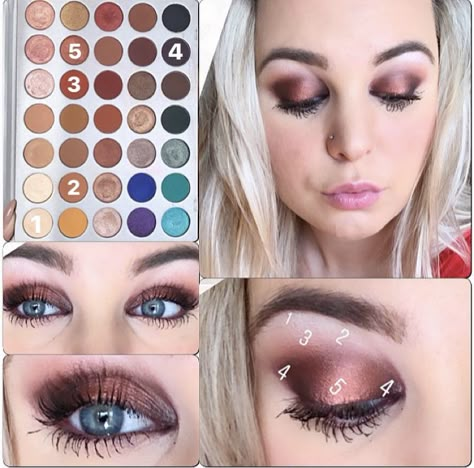 Jaclyn hill palette #morphe #morphepalette one of her looks Smokey cherry #jaclynhillpalette #eyemakeup #jaclynhill Jaclyn Hill Palette Volume 2 Looks, Jaclyn Hill Palette Looks Step By Step, Morphe Jaclyn Hill Palette Looks, Jacklyn Hill Morphe Palette, Jaclyn Hill Palette Looks, Morphe Palette Looks, Jaclyn Hill Makeup Tutorials, Jaclyn Hill Makeup, Jaclyn Hill Eyeshadow Palette