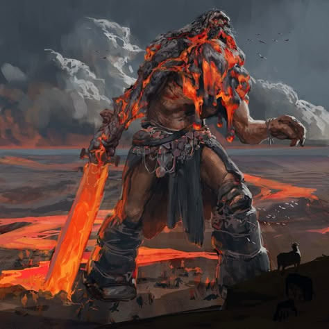 Fire Giant, Storm Kings Thunder, Fire Giants, Loki God Of Mischief, Dungeons And Dragons Classes, Ancient Persian, Dnd Monsters, Giant Monsters, Fantasy Collection